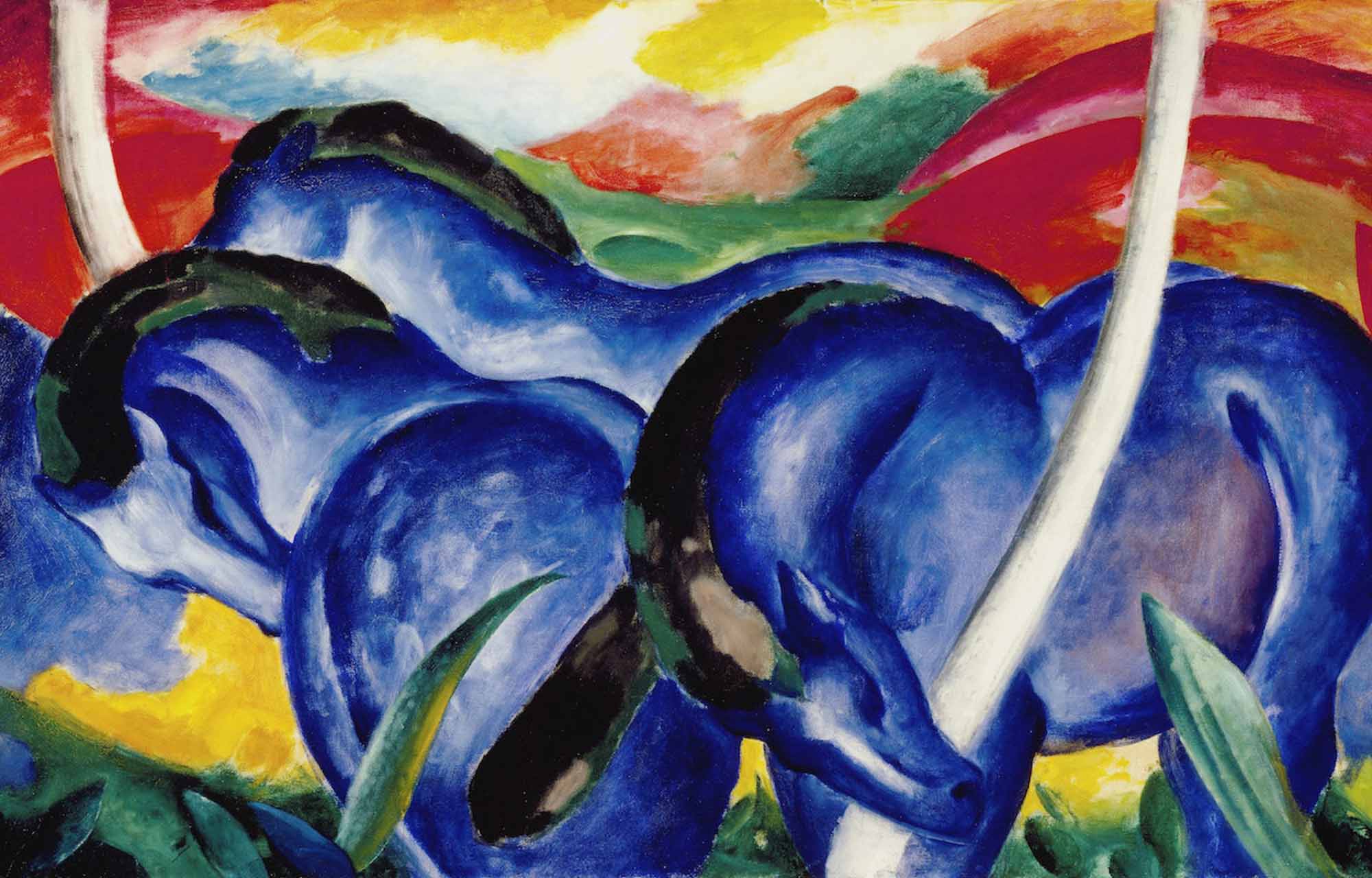 Expressionismus "Die großen blauen Pferde"